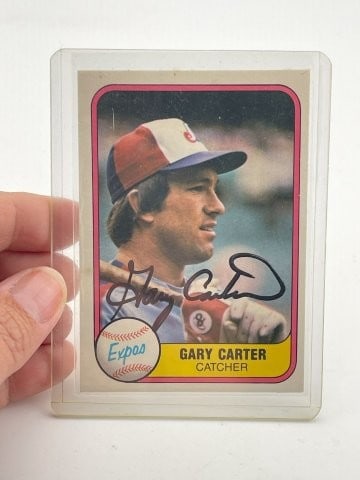 Gary Carter Hand Signed Authentic Autograph (1 of 2)
