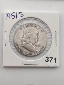 1951 S Franklin Half Dollar Coin