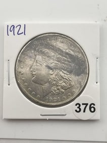 1921 Morgan Silver Dollar Coin
