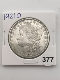 1921 D Morgan Silver Dollar Coin