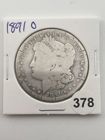 1891 O Morgan Silver Dollar Coin