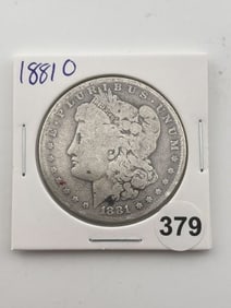 1881 O Morgan Silver Dollar Coin