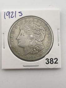 1921 S Morgan Silver Dollar Coin