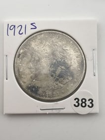 1921 S Morgan Silver Dollar Coin
