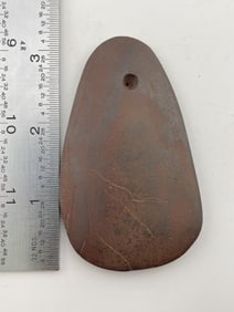 Hematite Pendant Indian Artifact Arrowhead