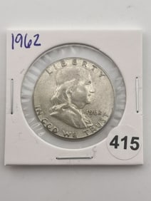 1962 Franklin Half Dollar Coin