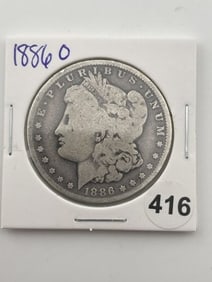 1886 O Morgan Silver Dollar Coin