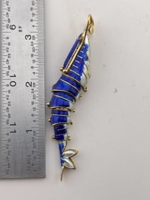 Shrimp Effigy Pendant
