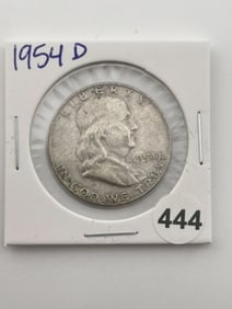 1954 D Franklin Half Dollar Coin