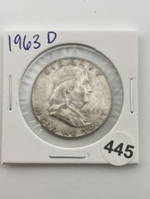 1963 D Franklin Half Dollar Coin