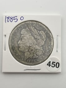 1885 O Morgan Silver Dollar Coin