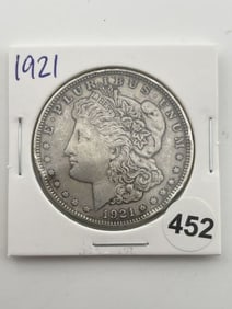 1921 Morgan Silver Dollar Coin