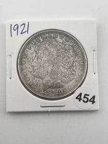 1921 Morgan Silver Dollar Coin