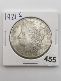 1921 S Morgan Silver Dollar Coin