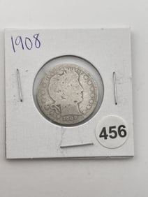 1908 Quarter Coin