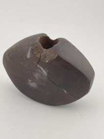 Partially Drilled Bannerstone Indian Artifact Arrowhead
