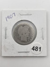 1907 Quarter Coin