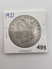 1921 Morgan Silver Dollar Coin