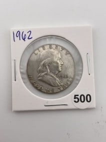 1962 Franklin Half Dollar Coin