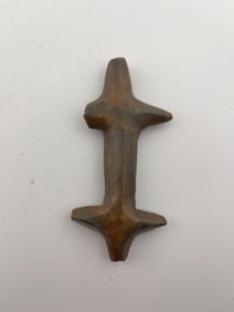Flint Polished Lizard Effigy Indian Artifact Arrowhead