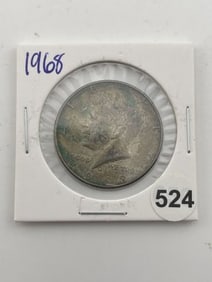 1968 Kennedy Half Dollar Silver Coin