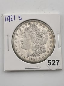 1921 S Morgan Silver Dollar Coin