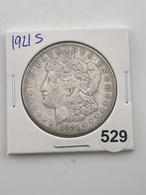 1921 S Morgan Silver Dollar Coin