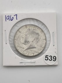1967 Kennedy Half Dollar Silver Coin