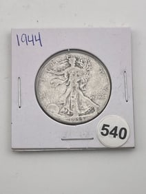 1944 Walking Liberty Half Dollar Silver Coin