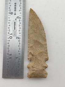 Double Notched Blade Indian Artifact Arrowhead