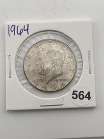 1964 Kennedy Half Dollar Silver Coin