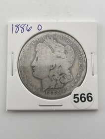 1886 O Morgan Silver Dollar Coin