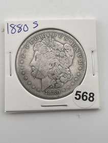 1880 S Morgan Silver Dollar Coin