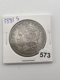 1881 S Morgan Silver Dollar Coin