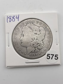 1884 Morgan Silver Dollar Coin