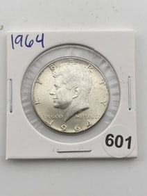 1964 Kennedy Half Dollar Silver Coin
