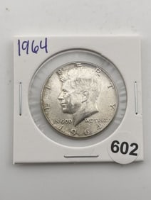 1964 Kennedy Half Dollar Silver Coin