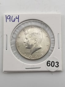 1964 Kennedy Half Dollar Silver Coin