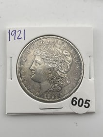 1921 Morgan Silver Dollar Coin