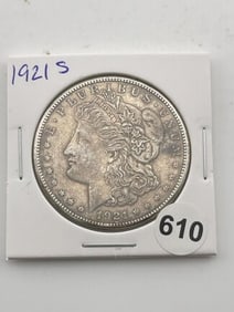 1921 S Morgan Silver Dollar Coin
