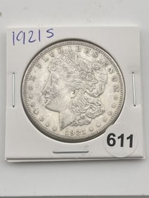 1921 S Morgan Silver Dollar Coin