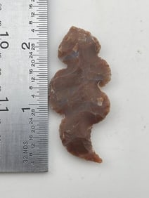 Flint Snake Effigy Indian Artifact Arrowhead