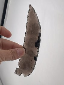 Obsidian Cornertang Indian Artifact Arrowhead