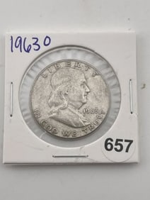 1963 O Franklin Half Dollar Silver Coin