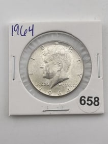 1964 Kennedy Half Dollar Silver Coin