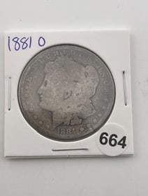 1881 O Morgan Silver Dollar Coin