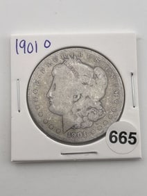 1901 O Morgan Silver Dollar Coin