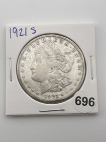 1921 S Morgan Silver Dollar Coin