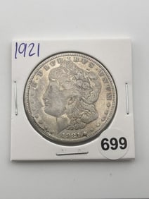1921 Morgan Silver Dollar Coin