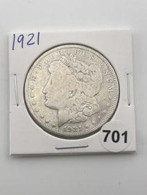 1921 Morgan Silver Dollar Coin